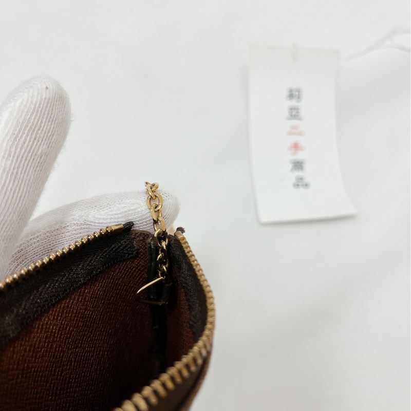 莉亞精品♡ LV M62650 鑰匙拉鍊零錢包 老花 二手-14