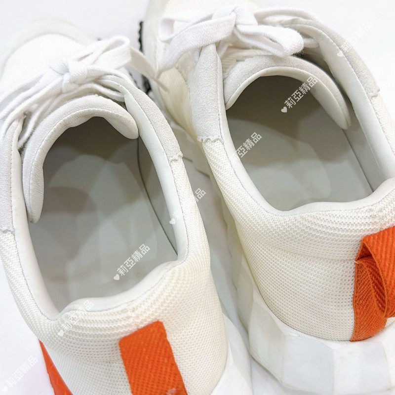 莉亞精品♡Hermes Bouncing橘黑運動鞋 尺碼41.5 二手美品-1