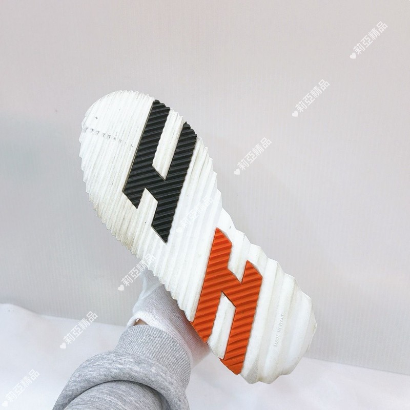 莉亞精品♡Hermes Bouncing橘黑運動鞋 尺碼41.5 二手美品-7