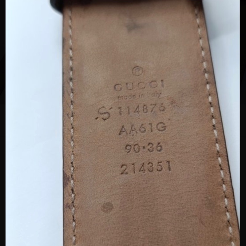 GUCCI玫瑰粉色腰帶 皮帶-14