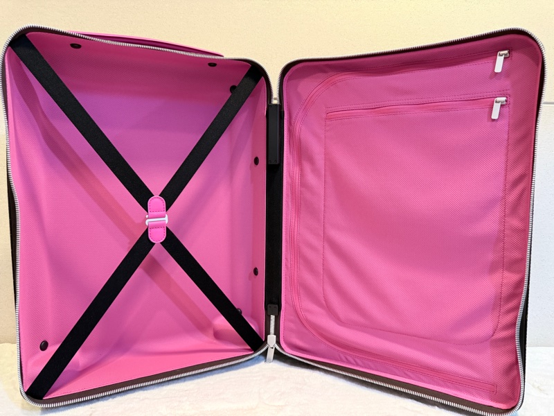 Louis Vuitton✨LV M46780 Horizon 老花行李箱登機箱55cm 玫紅皮 芯片款-6