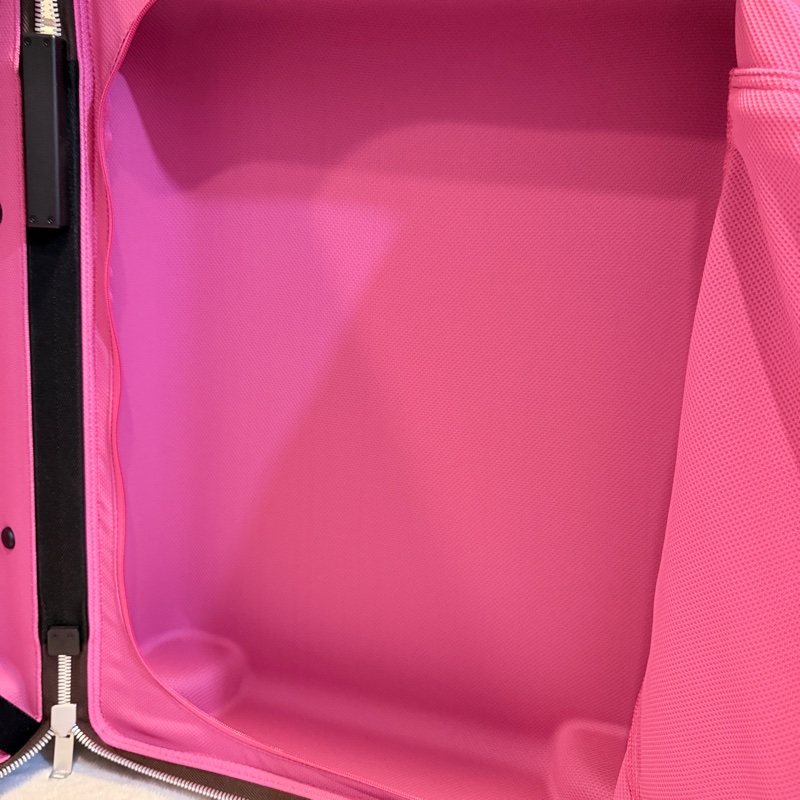 Louis Vuitton✨LV M46780 Horizon 老花行李箱登機箱55cm 玫紅皮 芯片款-37