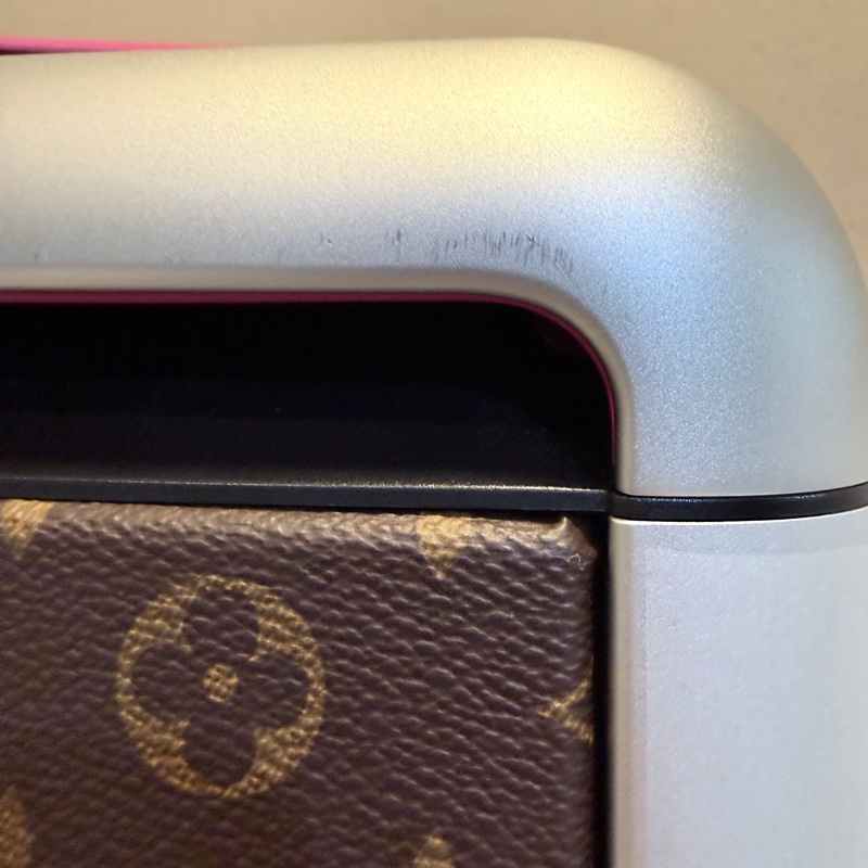 Louis Vuitton✨LV M46780 Horizon 老花行李箱登機箱55cm 玫紅皮 芯片款-42