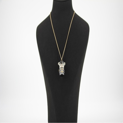 Chanel Vintage 10A 樹脂Paris-Shanghai系列山茶花俄羅斯娃娃吊墜項鏈