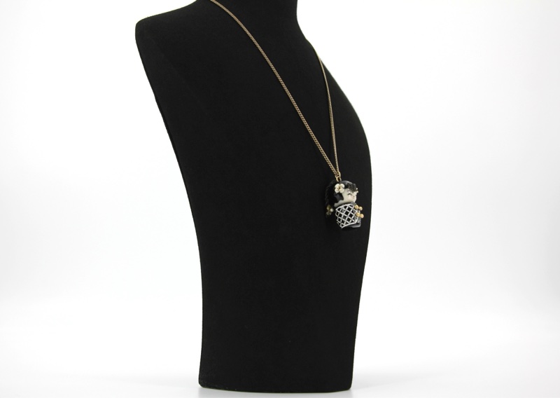 Chanel Vintage 10A 樹脂Paris-Shanghai系列山茶花俄羅斯娃娃吊墜項鏈-5