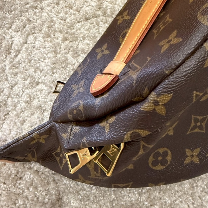 LOUIS VUITTON LV M43644 經典 Monogram 拉鍊腰包-1