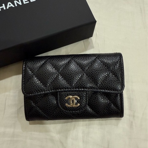 Chanel 荔枝皮卡夾 全新