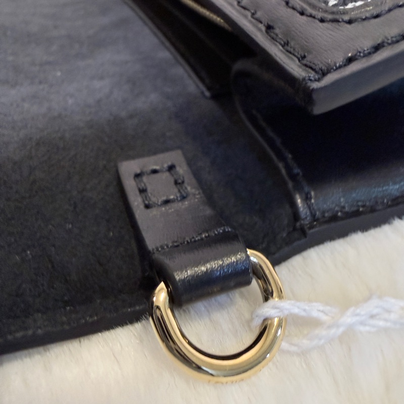 Louis Vuitton✨LV黑白刺繡1854達芙妮woc鏈條包 芯片-37