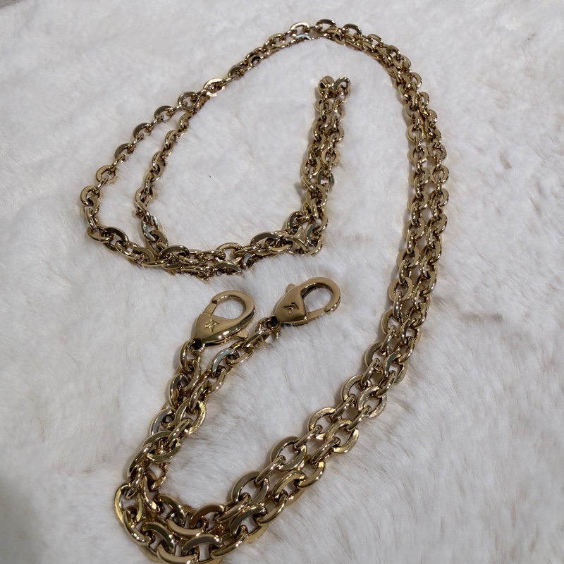 Louis Vuitton✨LV黑白刺繡1854達芙妮woc鏈條包 芯片-41