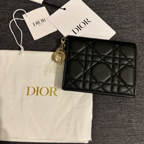 Christian  Dior 羊皮 鈔票零錢小卡包