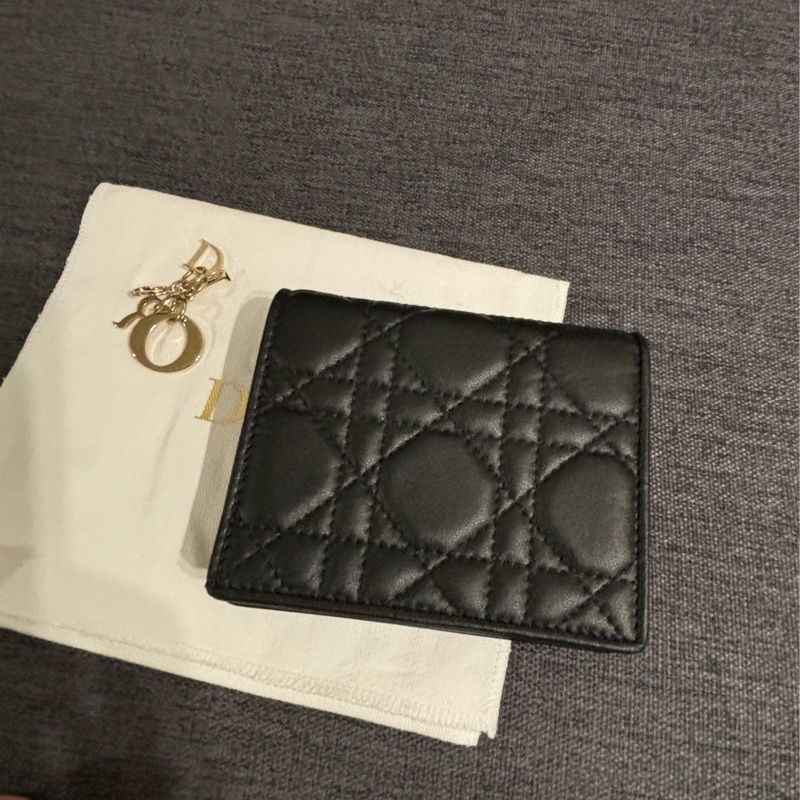 Christian  Dior 羊皮 鈔票零錢小卡包-2