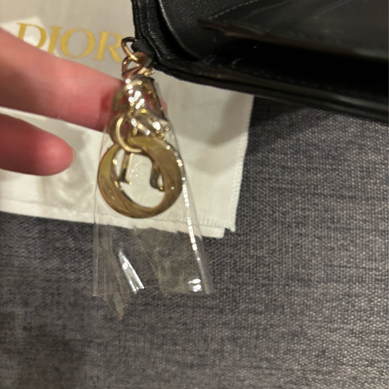 Christian  Dior 羊皮 鈔票零錢小卡包-4