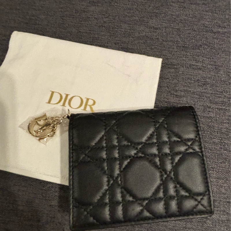 Christian  Dior 羊皮 鈔票零錢小卡包-7