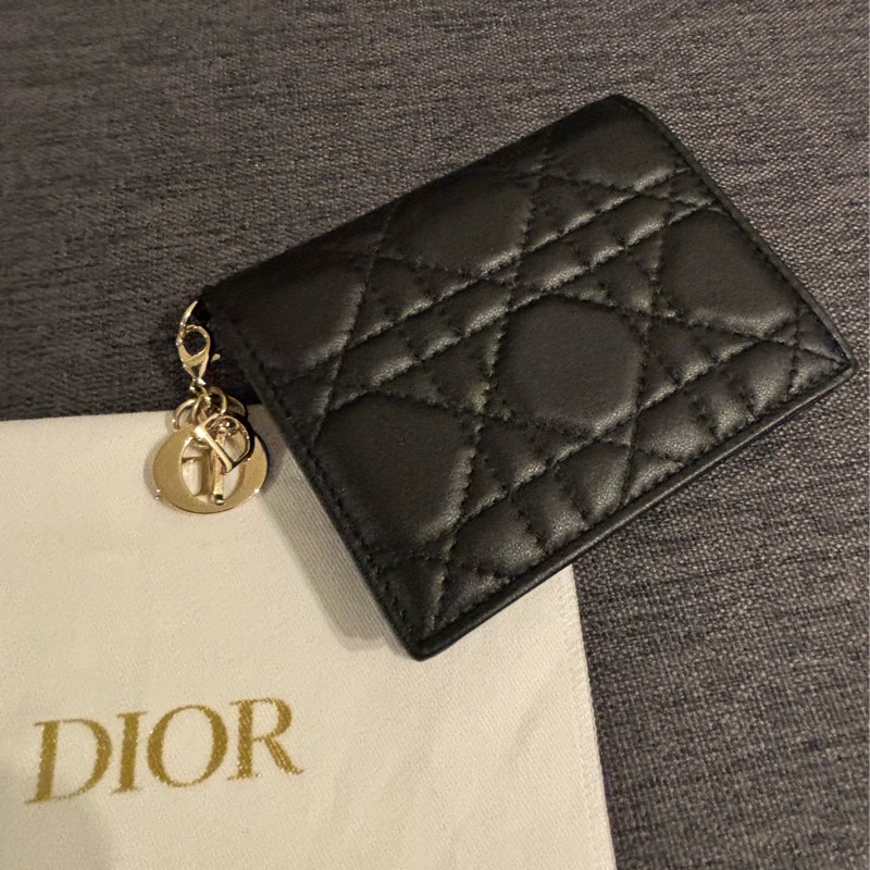 Christian  Dior 羊皮 鈔票零錢小卡包-8