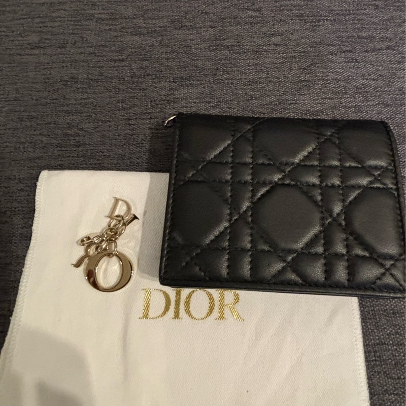 Christian  Dior 羊皮 鈔票零錢小卡包-9