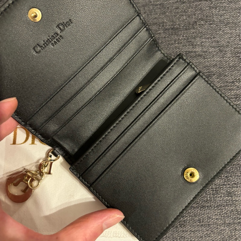 Christian  Dior 羊皮 鈔票零錢小卡包-10