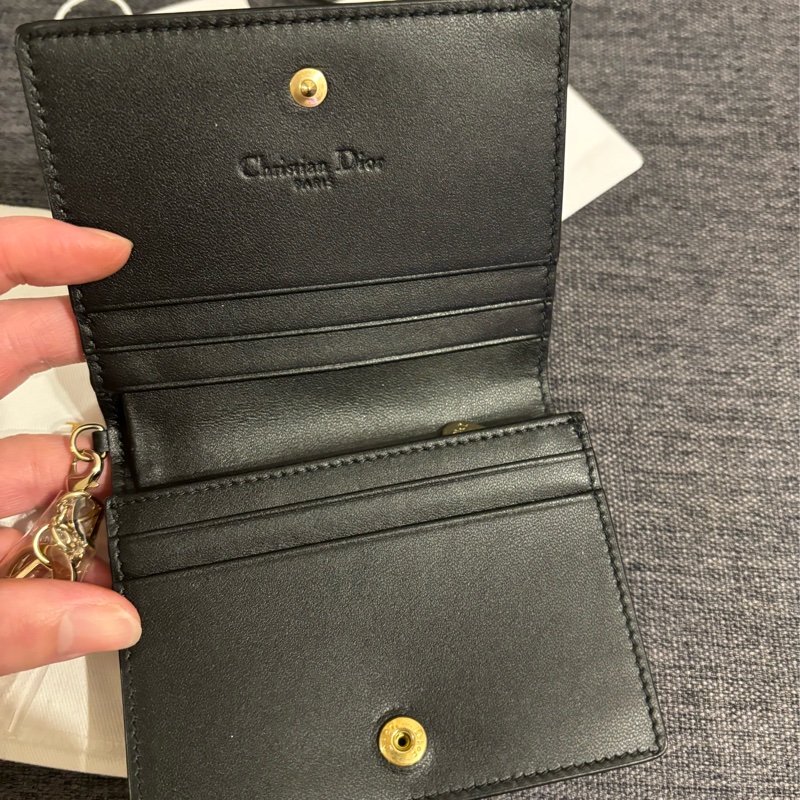 Christian  Dior 羊皮 鈔票零錢小卡包-15