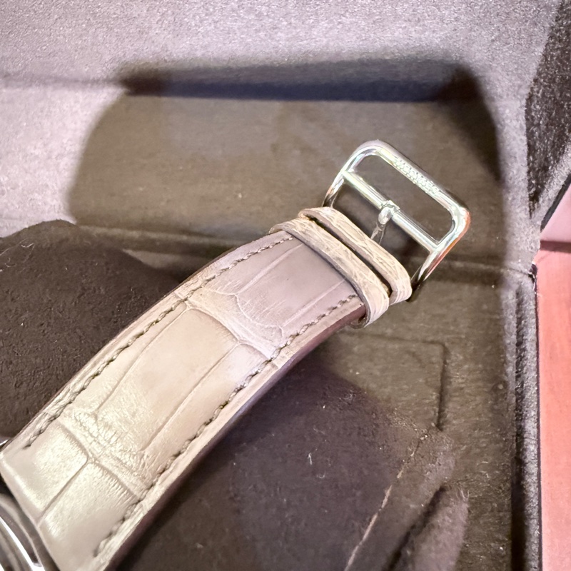 Hermes✨愛馬仕 仲夏夜之夢 Arceau 38mm 白盤月相 日曆 自動機械表 腕表 2024年購入原價近30萬 W041048WW00-32