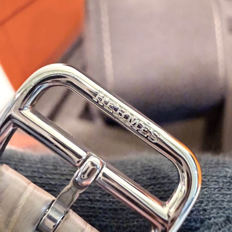 Hermes✨愛馬仕 仲夏夜之夢 Arceau 38mm 白盤月相 日曆 自動機械表 腕表 2024年購入原價近30萬 W041048WW00-34