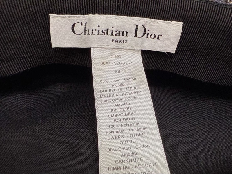 Dior✨牛仔丹寧藍色網紗帽報童帽畫家帽 #59-9