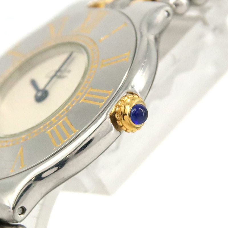 卡地亞 Must 21LM 雙色 W10050F4 SSxGP 石英錶-2