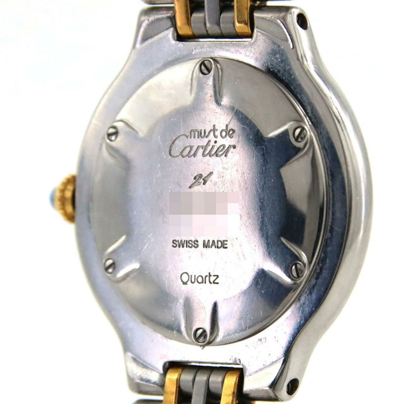 卡地亞 Must 21LM 雙色 W10050F4 SSxGP 石英錶-4