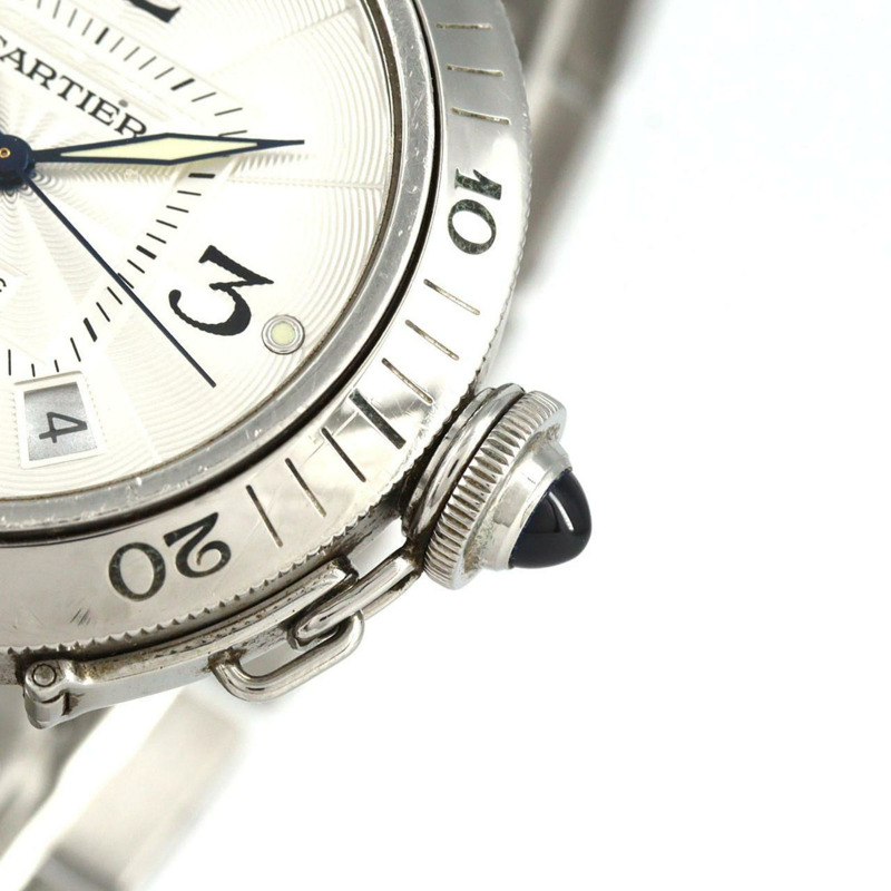 卡地亞 Pasha W31031H3 不鏽鋼自動腕錶-2