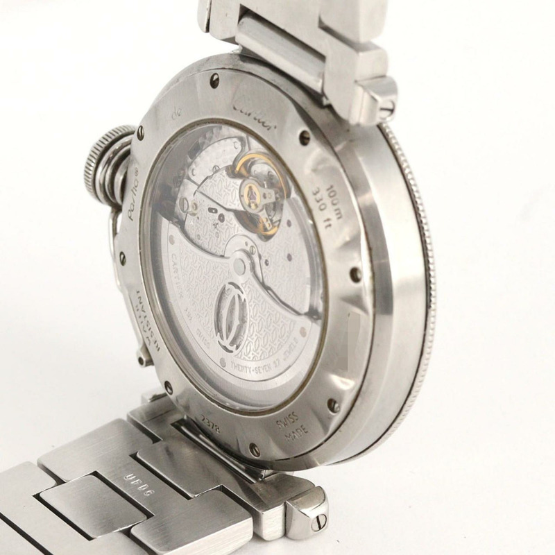 卡地亞 Pasha W31031H3 不鏽鋼自動腕錶-4