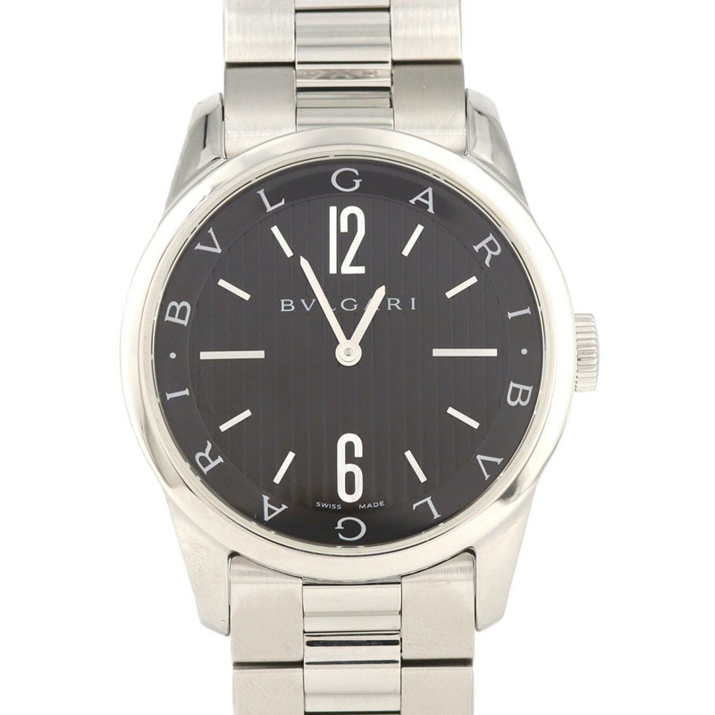 寶格麗 Solotempo ST37S ST37BSS 不鏽鋼石英錶-0