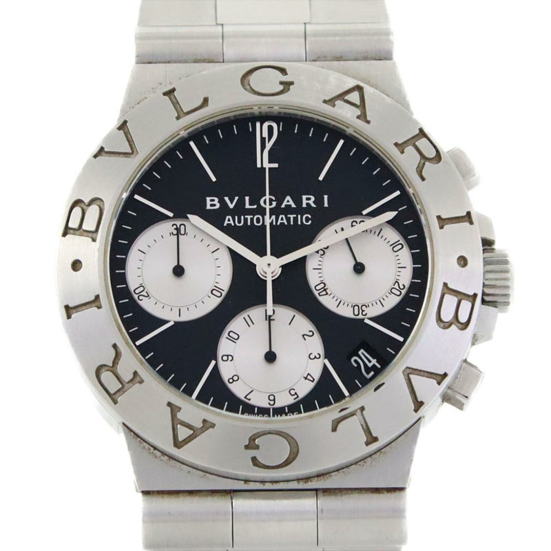 寶格麗 Diagono Sport Chronograph CH35SAUTO CH35BSSD AT SS 自動腕錶-0