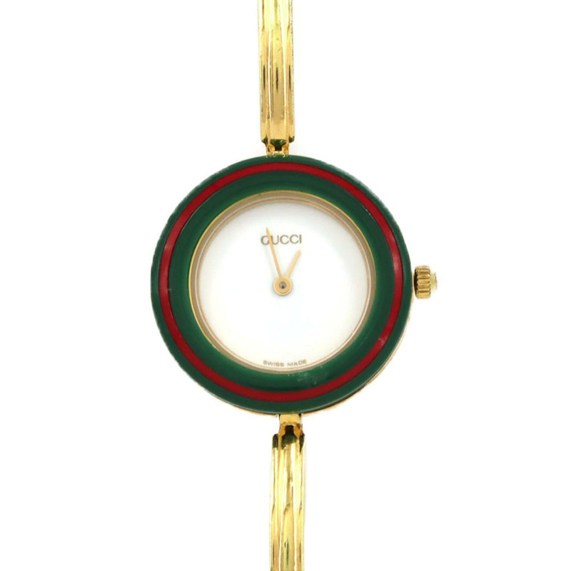 Gucci Change Ring GP M碼 1100-L 石英錶-0