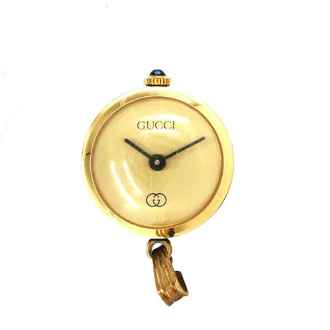 Gucci吊墜腕錶，鍍金（GP）飾面，手動上鍊。