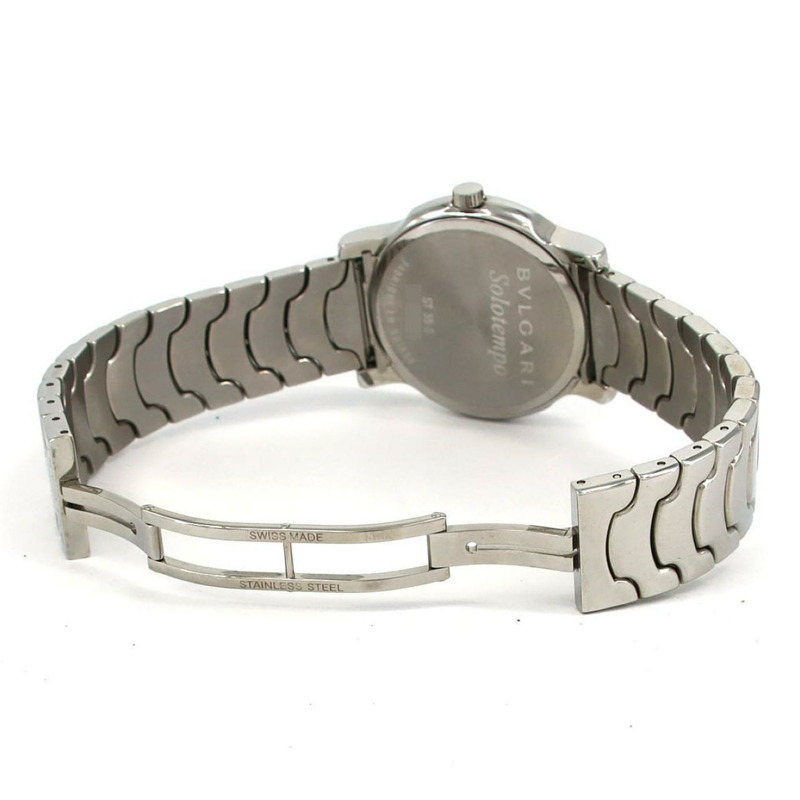 寶格麗 Solotempo ST35S ST35WSSD 不鏽鋼石英腕錶-5