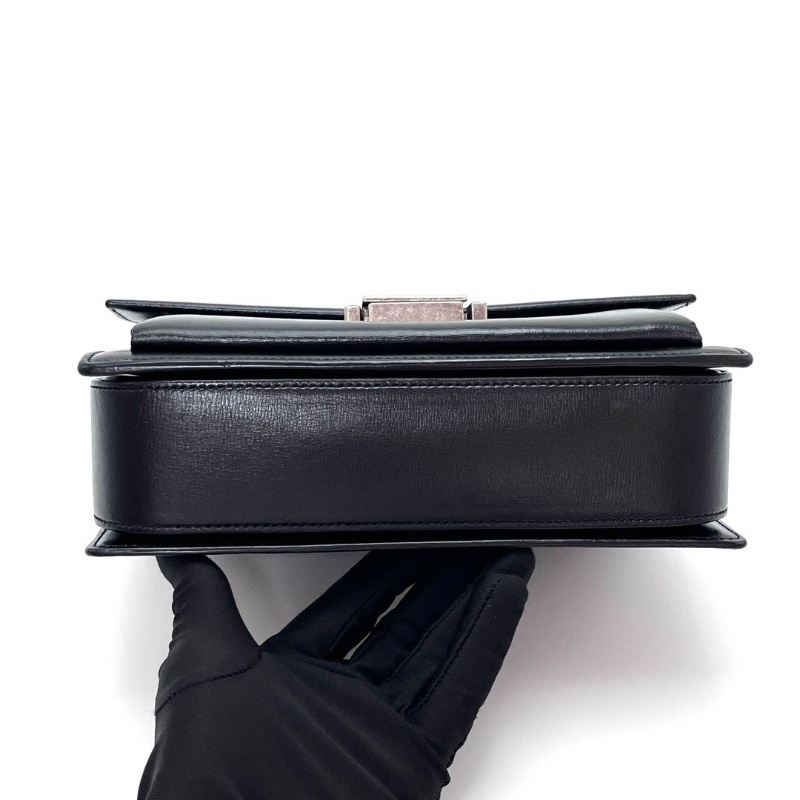 YSL bellechasse黑銀 手提肩背斜背郵差包22*17*6.5 98新配件塵袋-4