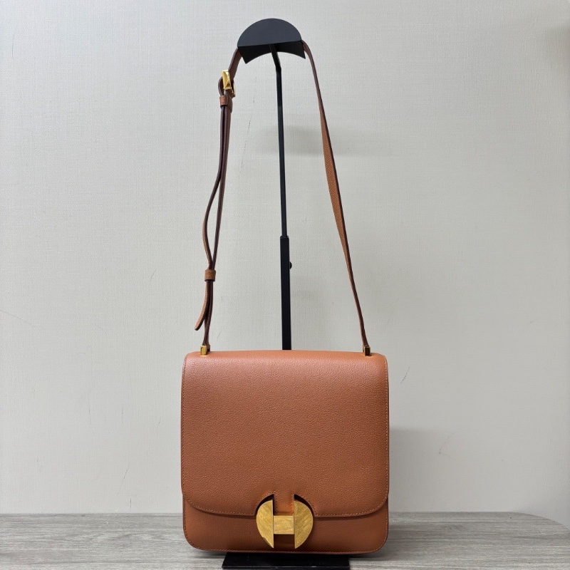 HERMES 金棕金2002-20肩背斜背包20*20*4 98新配件塵袋-1
