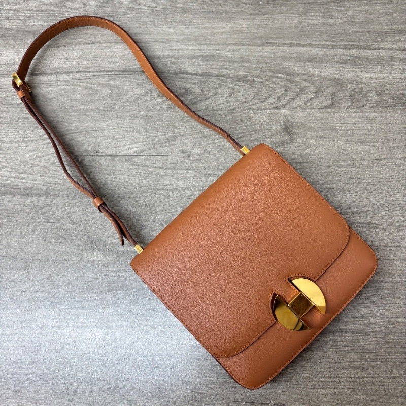 HERMES 金棕金2002-20肩背斜背包20*20*4 98新配件塵袋-3