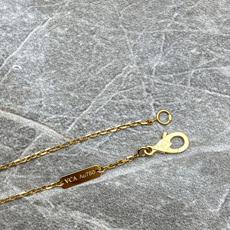 VCA/梵克雅寶中號白花項鍊18k黃金 附件無-6