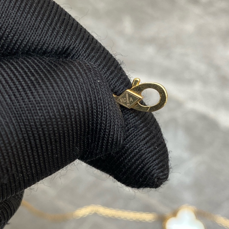 VCA/梵克雅寶中號白花項鍊18k黃金 附件無-8