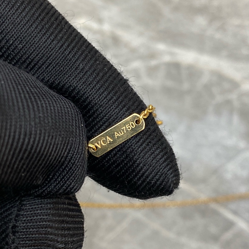 VCA/梵克雅寶中號白花項鍊18k黃金 附件無-9