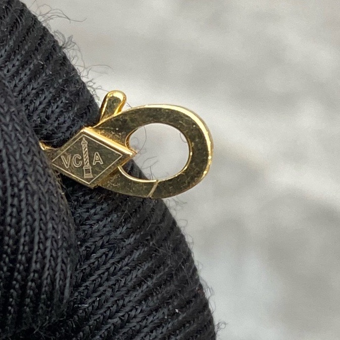 VCA/梵克雅寶中號白花項鍊18k黃金 附件無-10