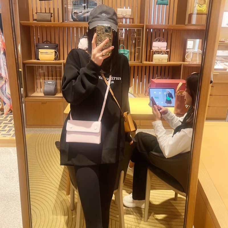 HERMES snap wallet  夢幻紫銀扣肩背斜背包18.5*11.5*4 99新配件盒子 塵袋 購證 吊牌-0