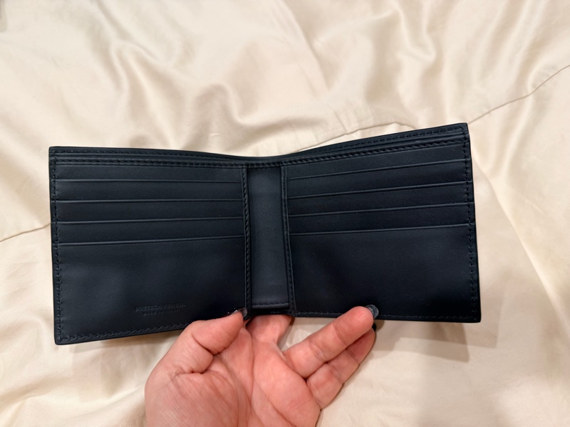 BOTTEGA VENETA經典編織對折短夾-3