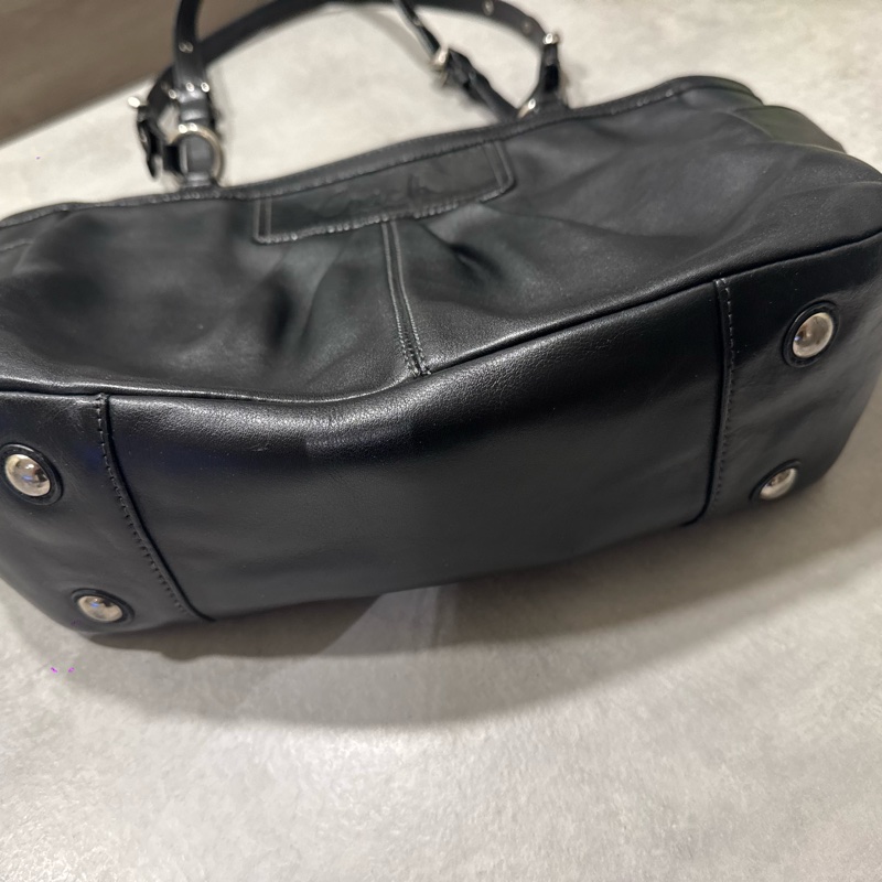 Coach 真皮 黑色 肩背包-1