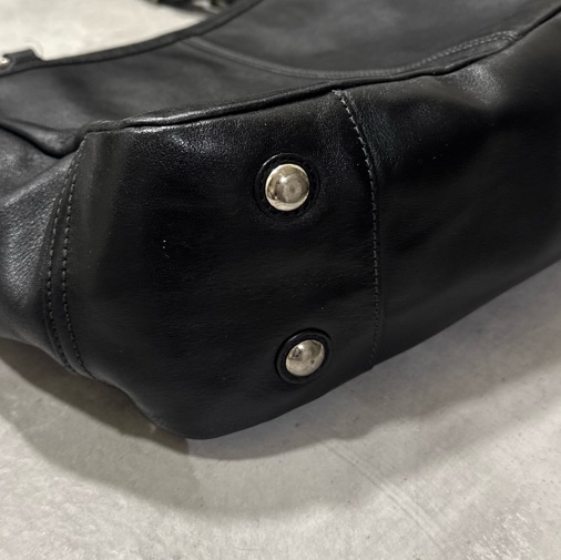 Coach 真皮 黑色 肩背包-7