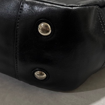 Coach 真皮 黑色 肩背包-8