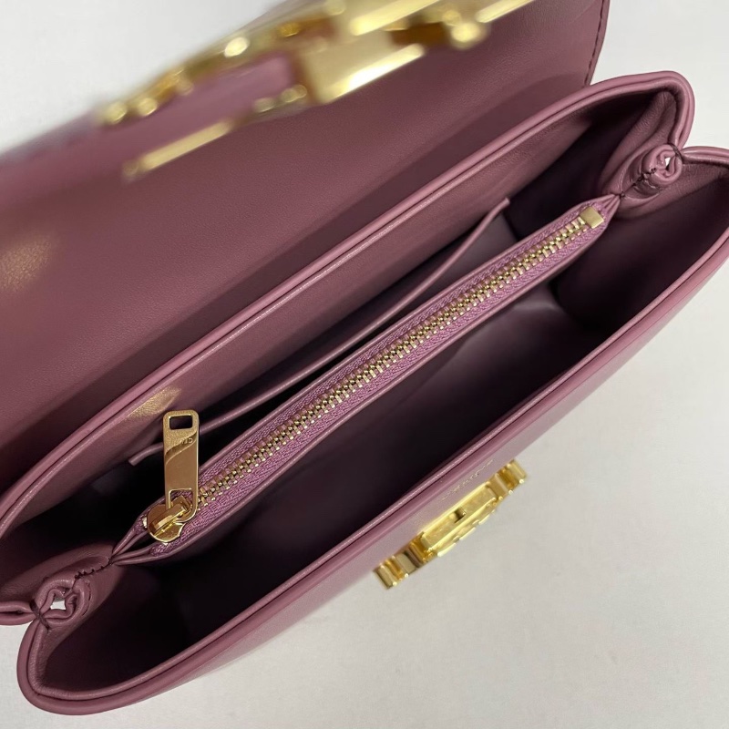 Celine Teen Nino復古玫瑰色 翻蓋肩背斜背包20.5*8*13cm 99新配件肩帶塵袋-2