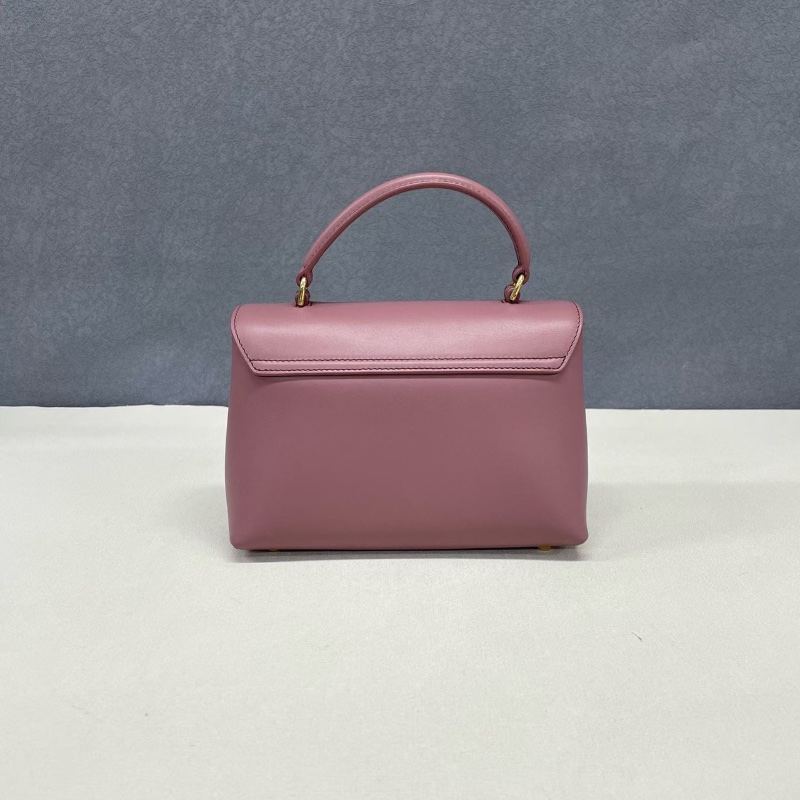 Celine Teen Nino復古玫瑰色 翻蓋肩背斜背包20.5*8*13cm 99新配件肩帶塵袋-7