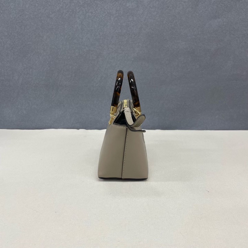 FENDI bytheway mini 大象灰 玳瑁手柄 手提包肩背斜背包17.5×8.5×11.5cm  98新配件盒子 肩帶 塵袋-6