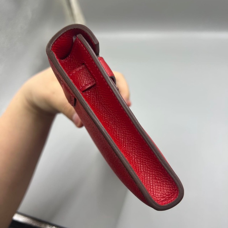 Hermes kelly cut 紅色 銀扣 Epsom 國旗紅-1