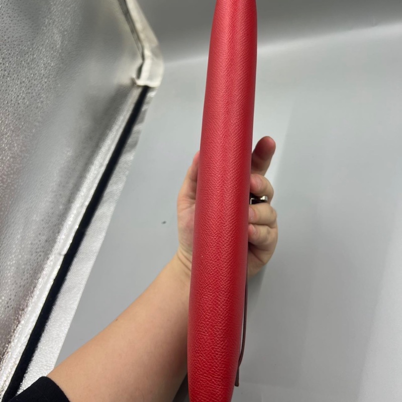 Hermes kelly cut 紅色 銀扣 Epsom 國旗紅-3